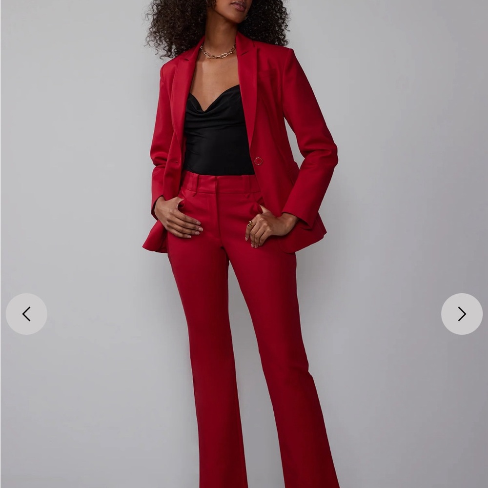 BRAND NEW THREE 3 FULL SUITS! Tan, green and red. NY & CO NEW YORK & COMPANY